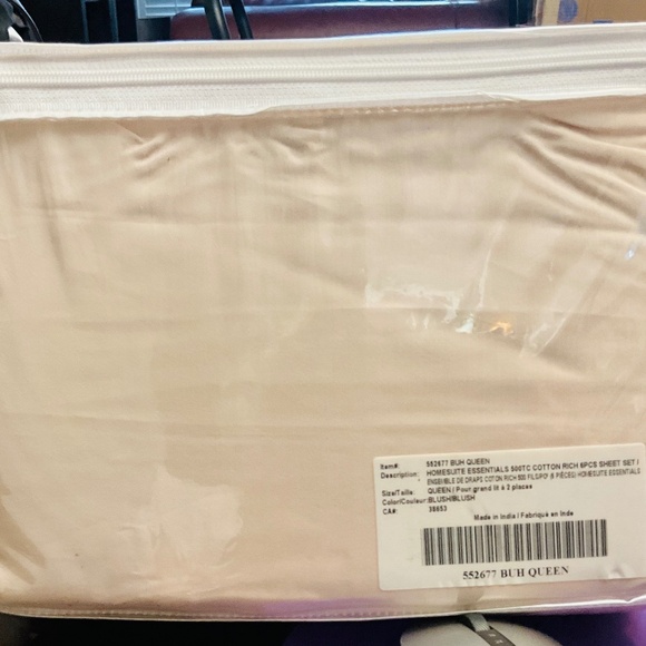 Homesuite 500 Thread Count 6-Piece Queen Sheet Set - Picture 3 of 4